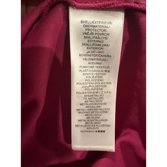 Adrianna Papell Women's Stardust Pleated Draped Gown Size US 6 Magenta - Picture 7 of 12